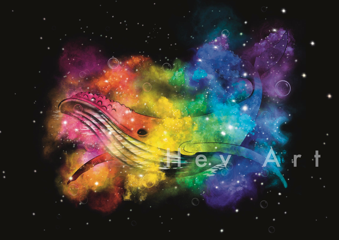Whale Nebula Giclee Digital Print