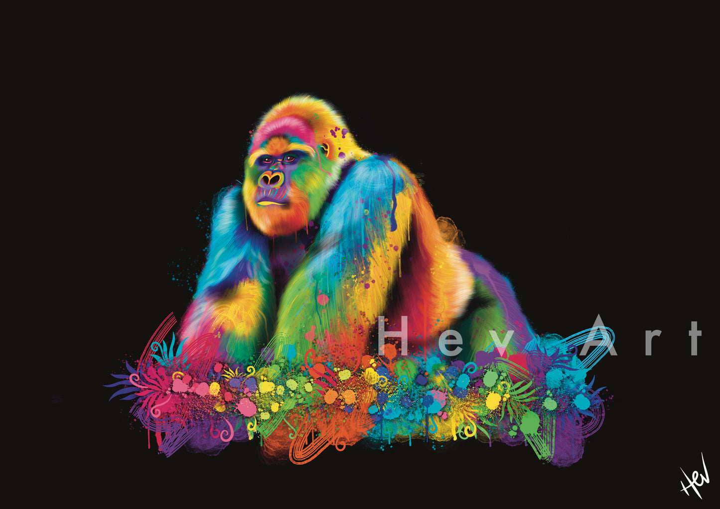Gorgeous Gorilla ORIGINAL Digital Print