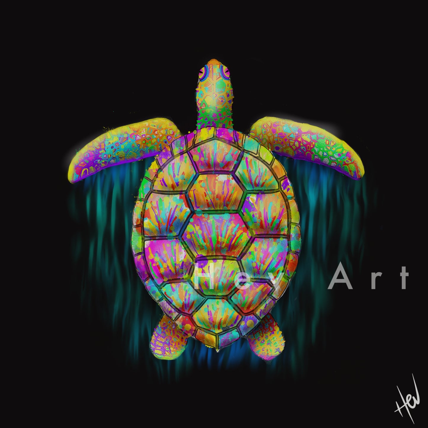 Terrific Turtle Giclee Print