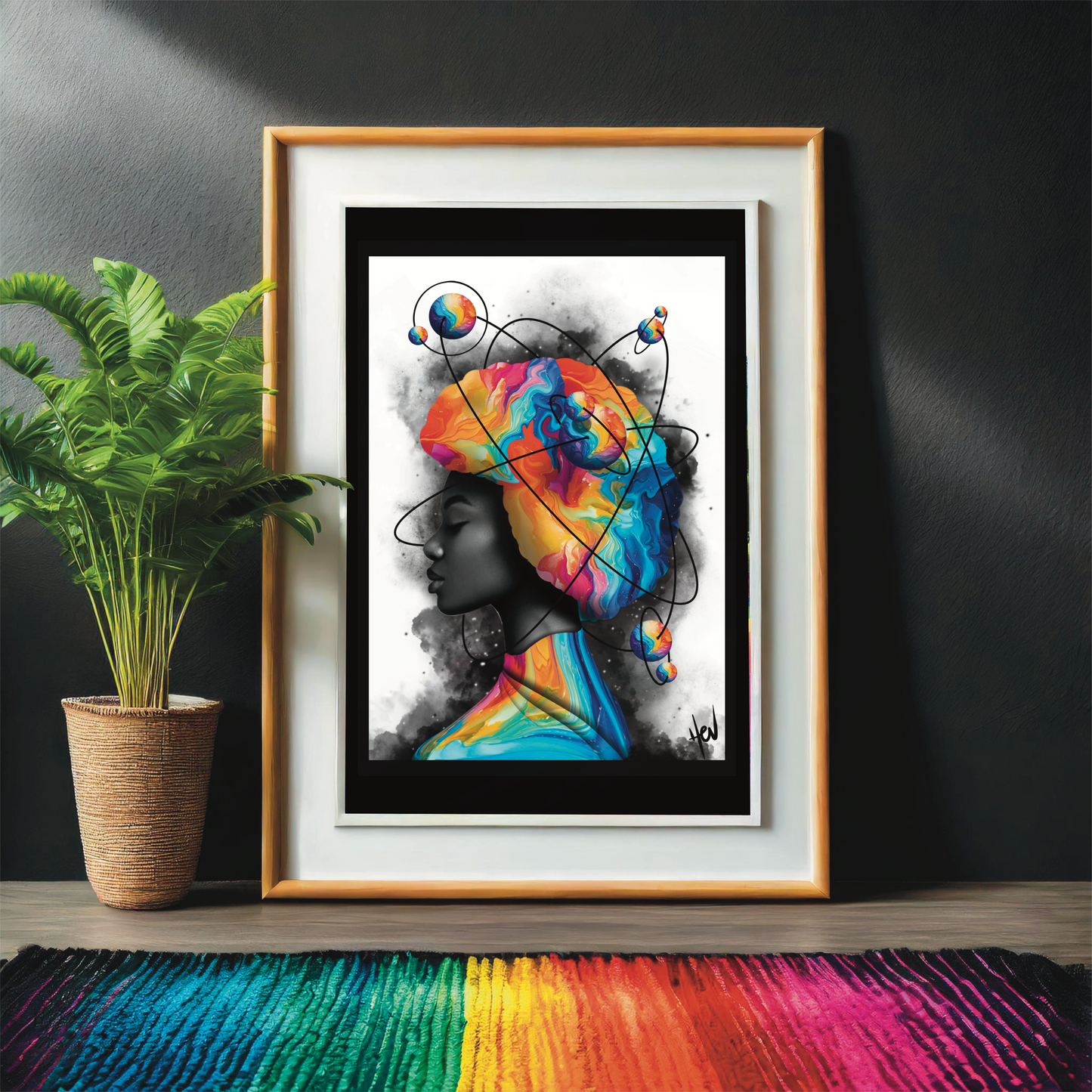 Dark Matter, Bright Mind - Giclee Digital Print