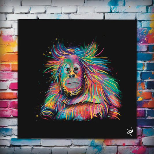 Opulent Orangutang Giclee Digital Print