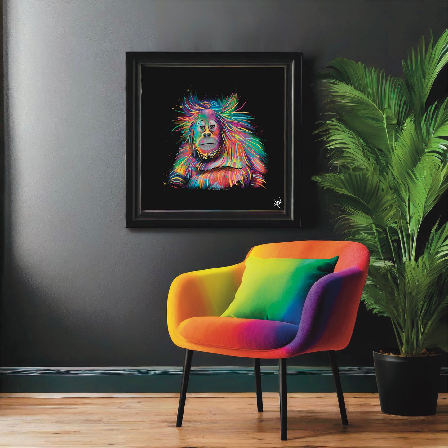 Opulent Orangutang Giclee Digital Print