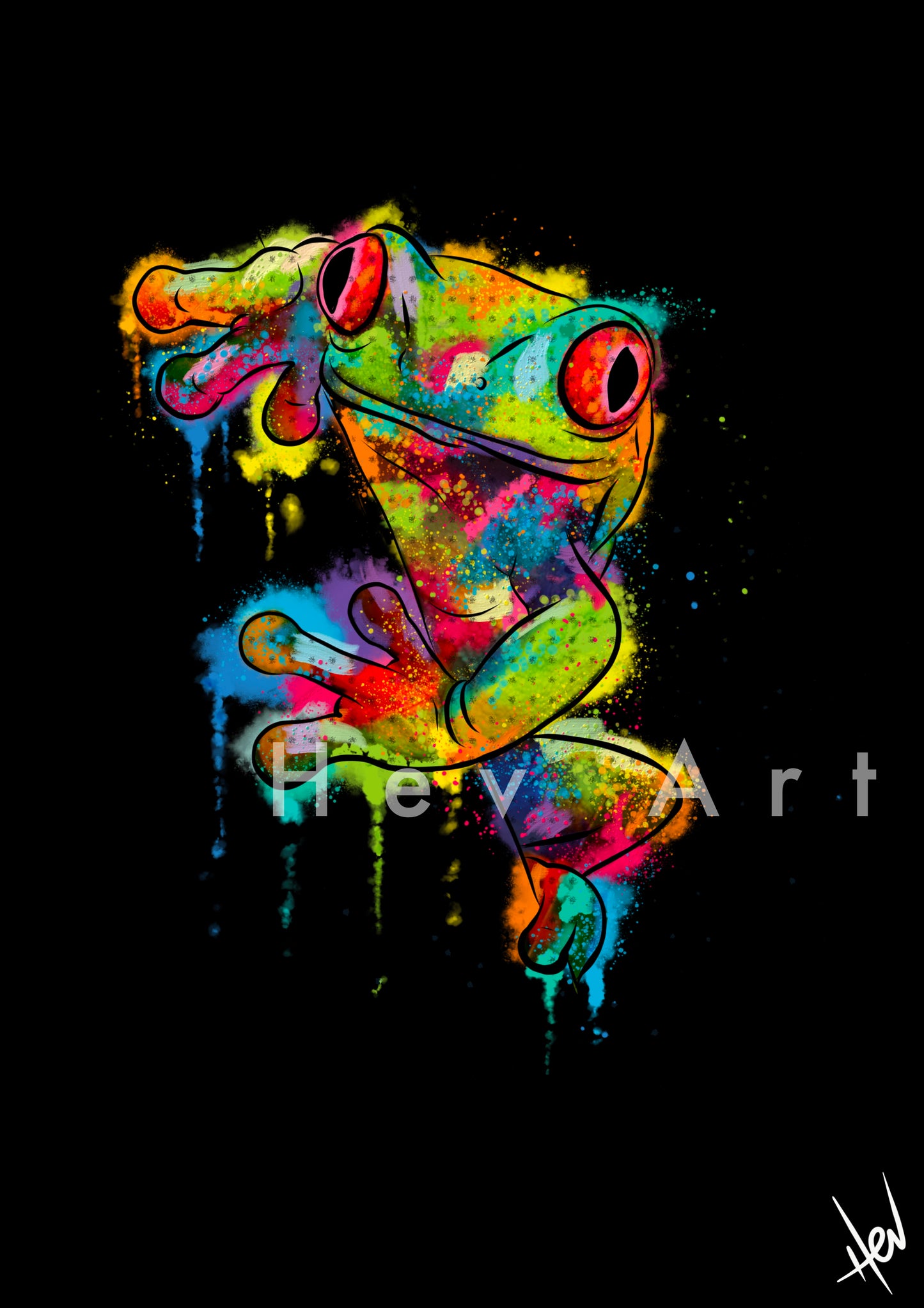 Fantastic Frog ORIGINAL Giclee Print