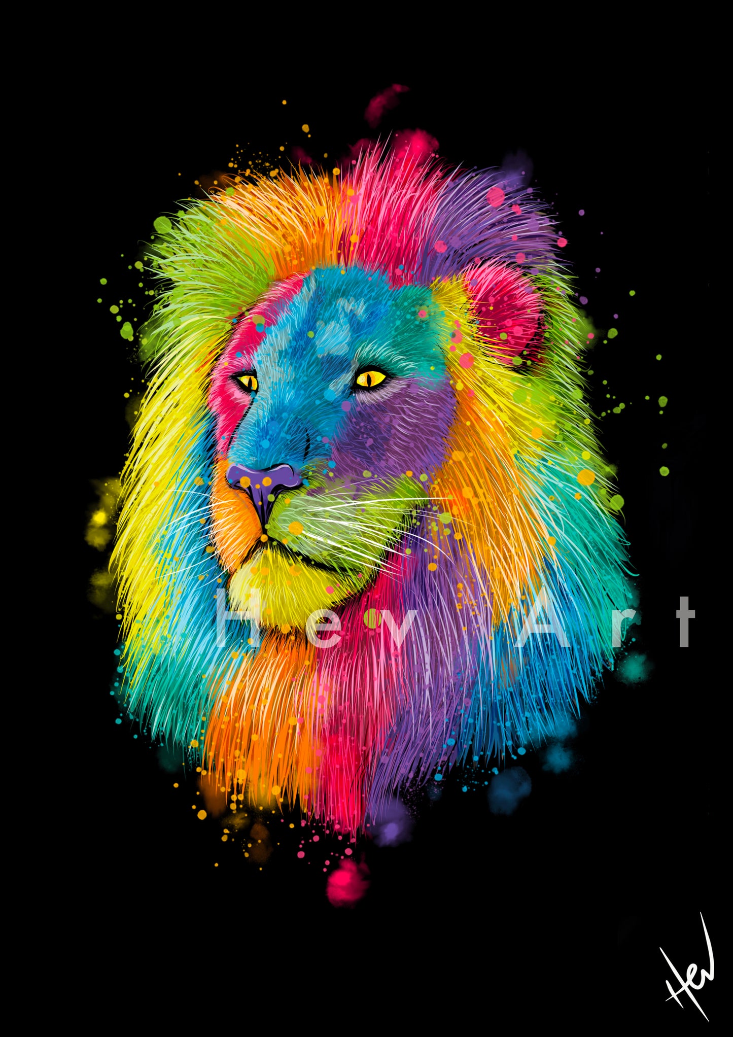 Luscious Lion Giclee Digital Print