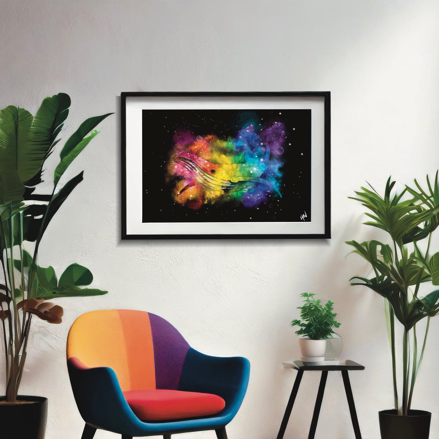 Whale Nebula Giclee Digital Print