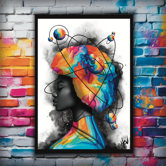 Dark Matter, Bright Mind - Giclee Digital Print